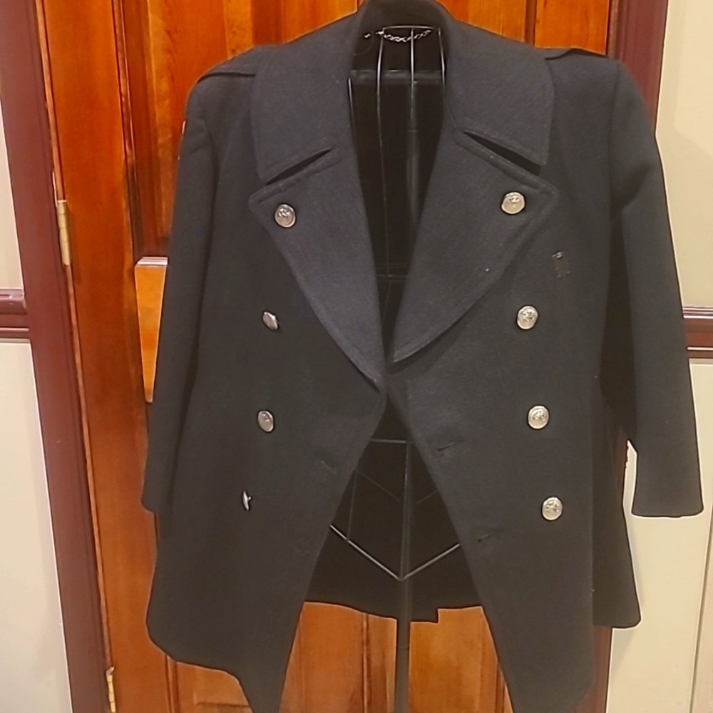 Vintage Wool Police Coat